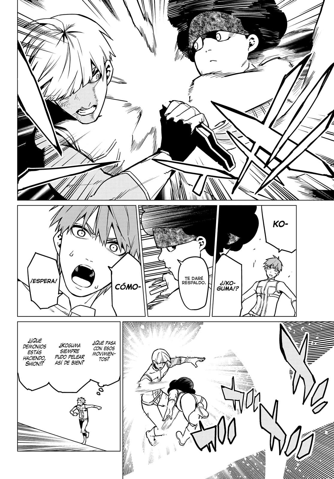 Sentai Daishikkaku Capitulo 36: Los exámenes de Bailong: Enfrentando al equipo de cadetes, Parte 8 página 9