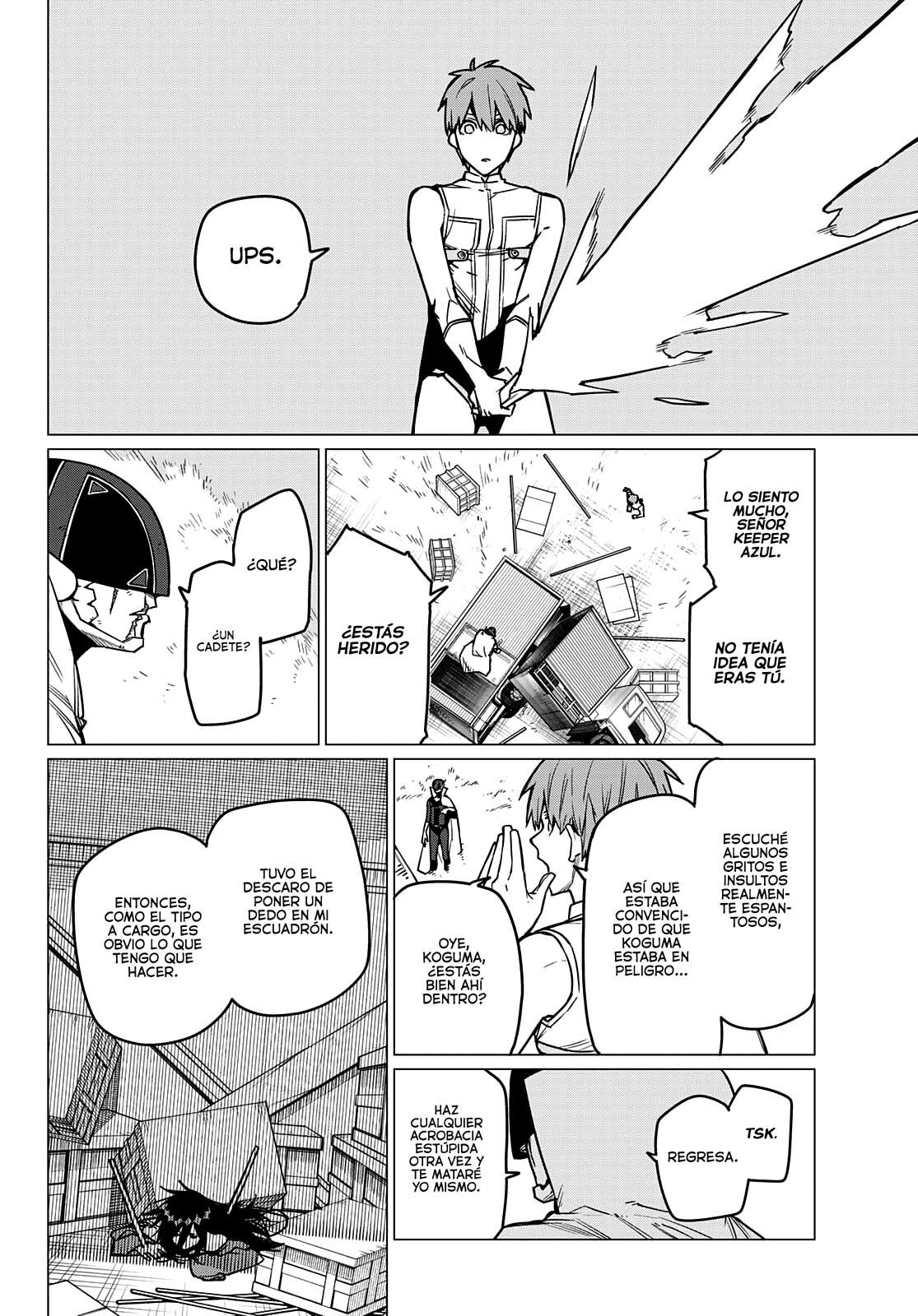 Sentai Daishikkaku Capitulo 37: Los exámenes de Bailong: Enfrentando al equipo de cadetes, Parte 9 página 15