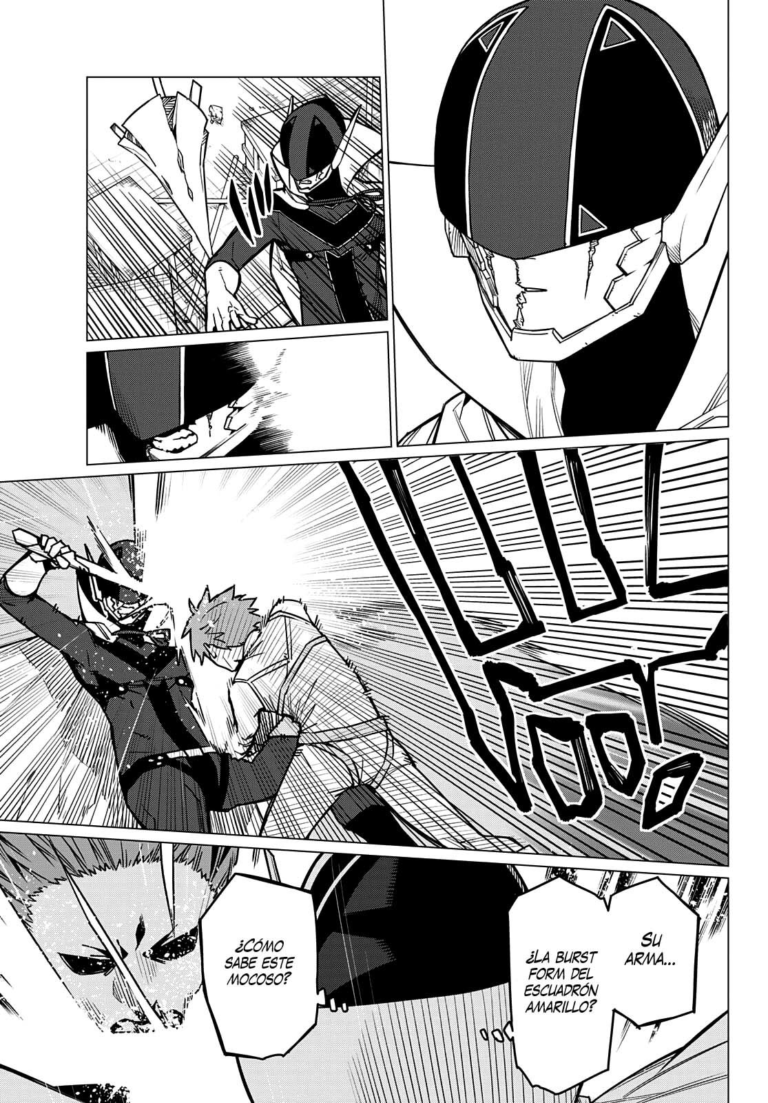 Sentai Daishikkaku Capitulo 37: Los exámenes de Bailong: Enfrentando al equipo de cadetes, Parte 9 página 18