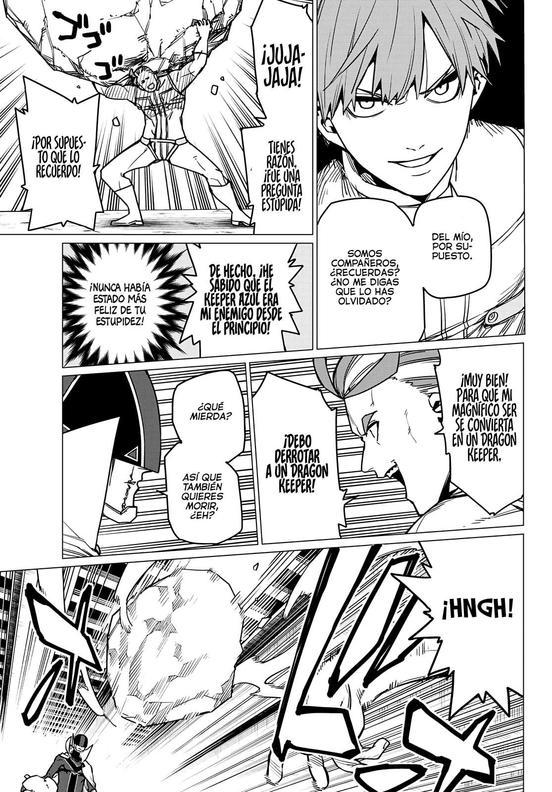 Sentai Daishikkaku Capitulo 38: Los exámenes de Bailong: Enfrentando al Keeper Azul página 18