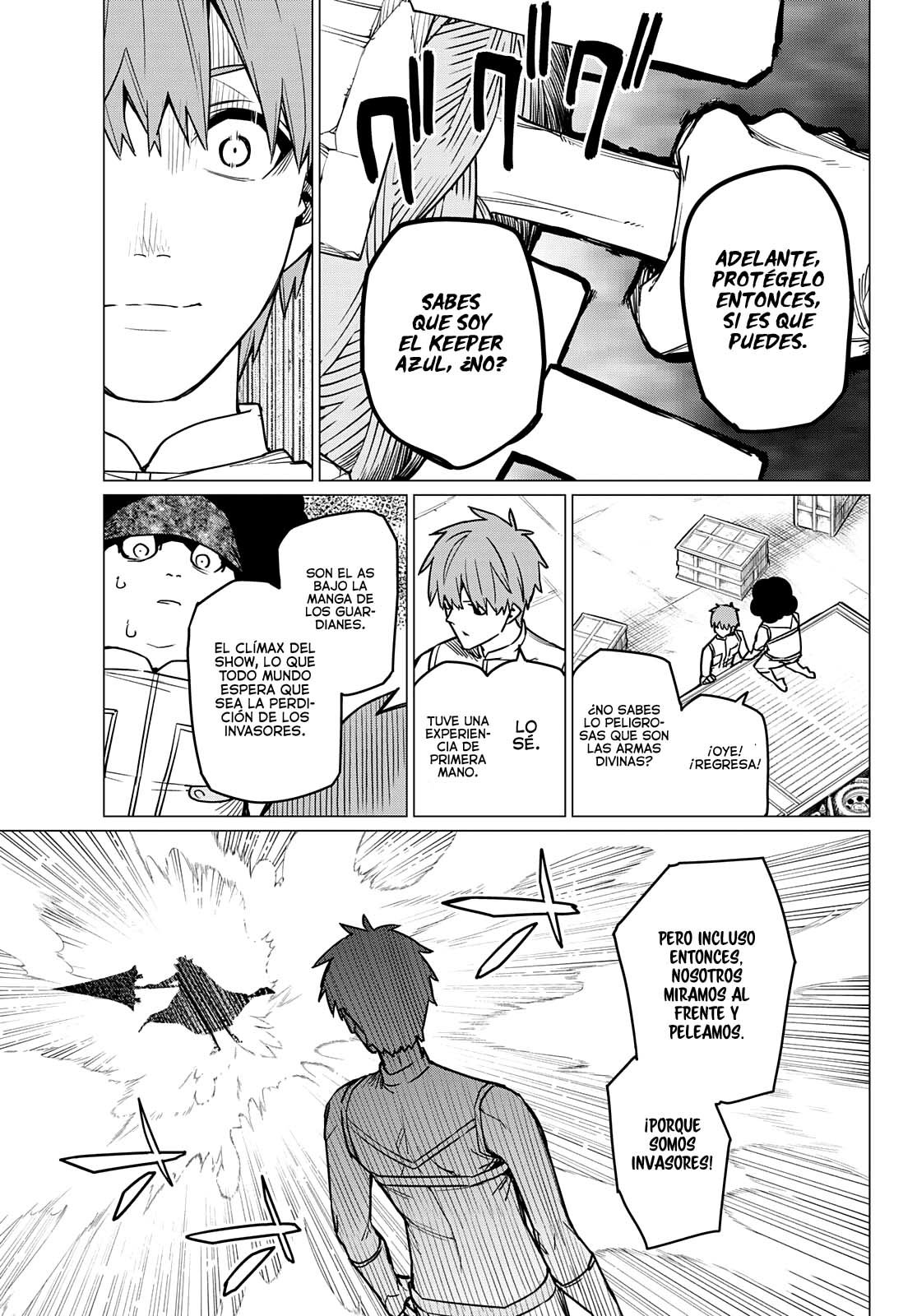 Sentai Daishikkaku Capitulo 38: Los exámenes de Bailong: Enfrentando al Keeper Azul página 6