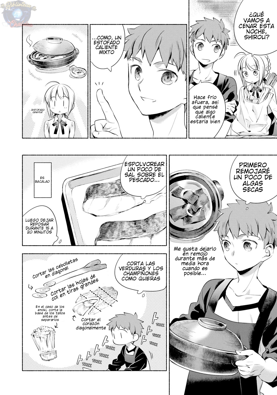 Emiya-san Chi no Kyou no Gohan Capitulo 1 página 8