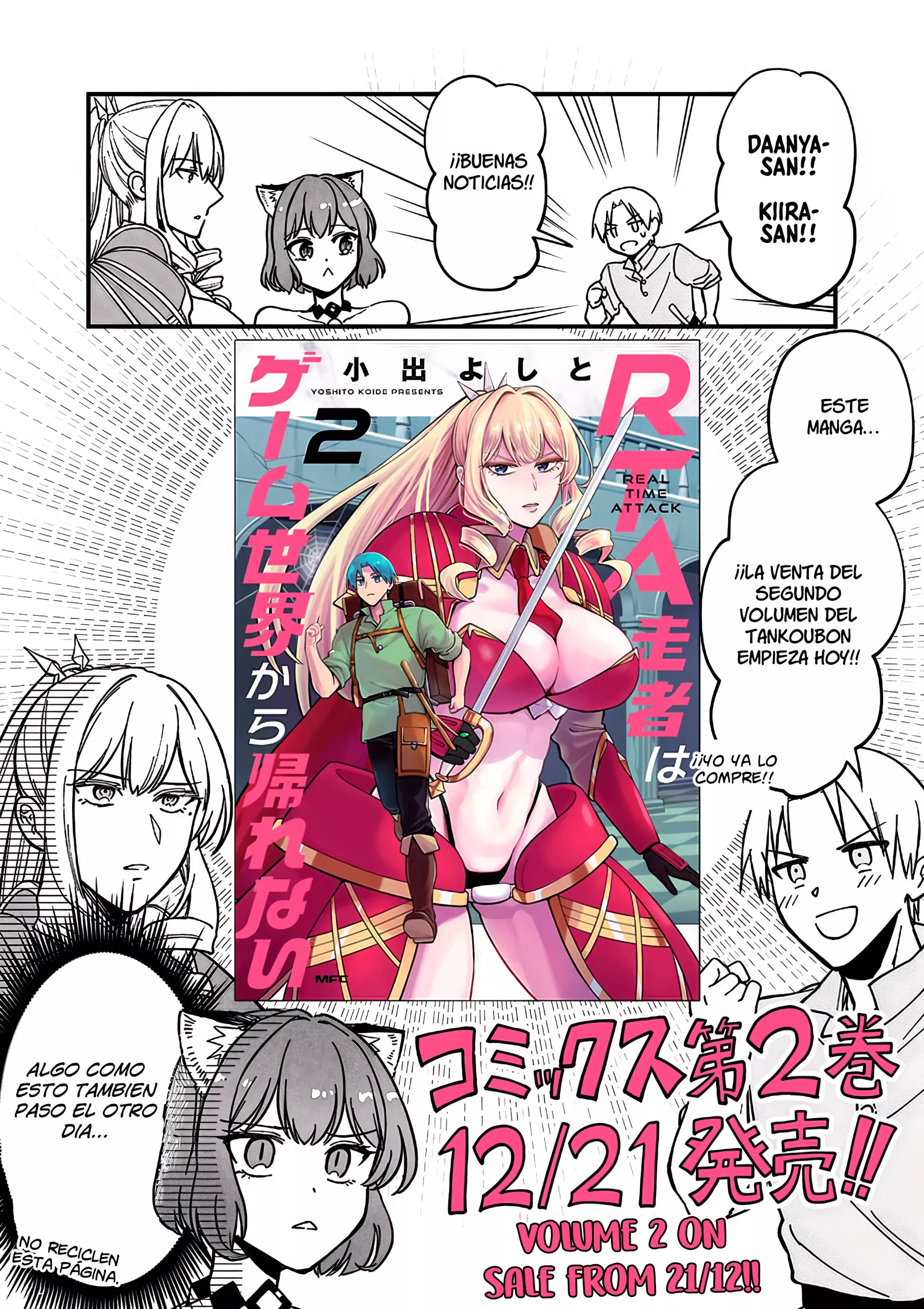 RTA Sousha wa Game Sekai kara Kaerenai Capitulo 9.4 página 2