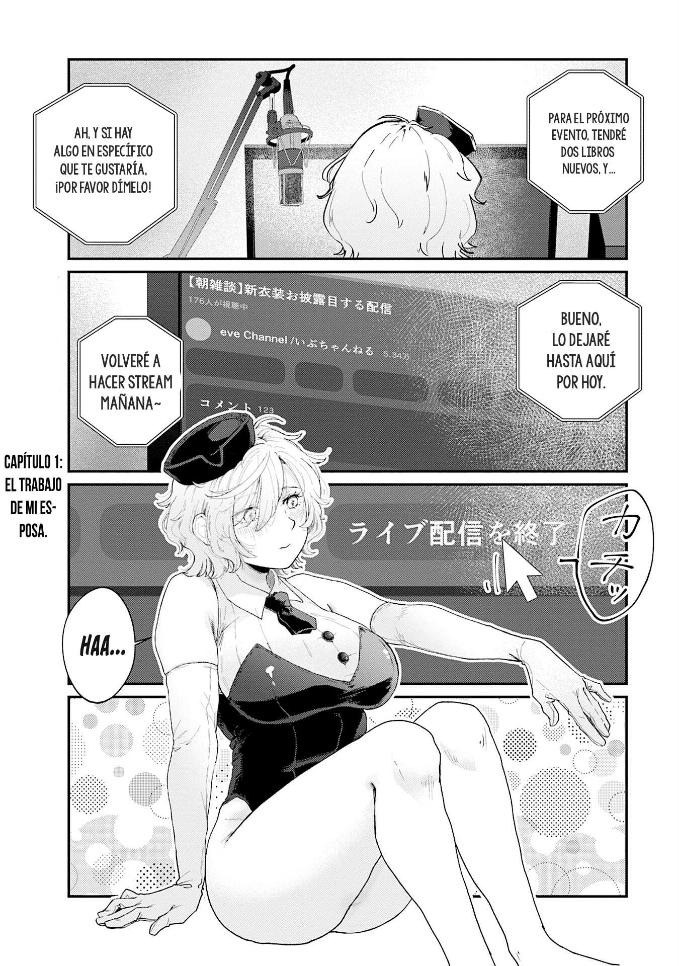 Uchi Komori Tsuma wa Cosplay Haishinsha Capitulo 1 página 3