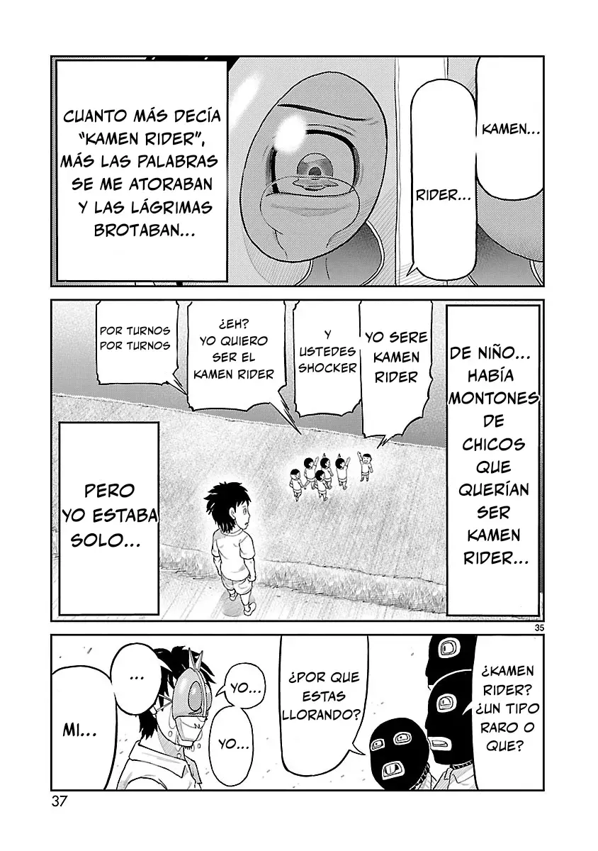 Tōjima Tanzaburō wa Kamen Raidā ni Naritai Capitulo 1 página 36