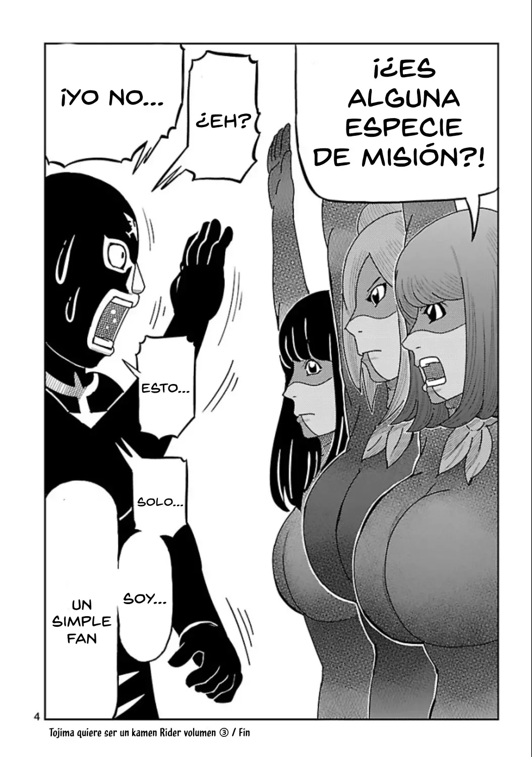Tōjima Tanzaburō wa Kamen Raidā ni Naritai Capitulo 12.1 página 4