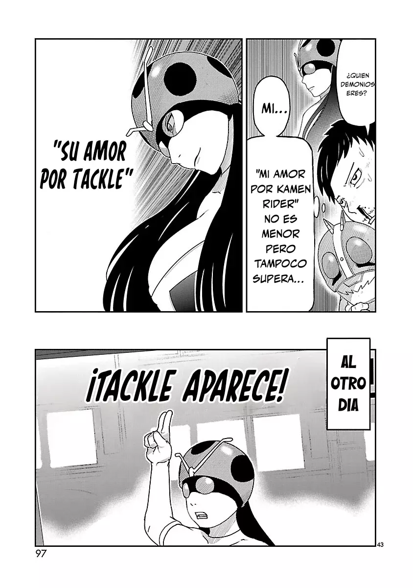 Tōjima Tanzaburō wa Kamen Raidā ni Naritai Capitulo 2 página 44
