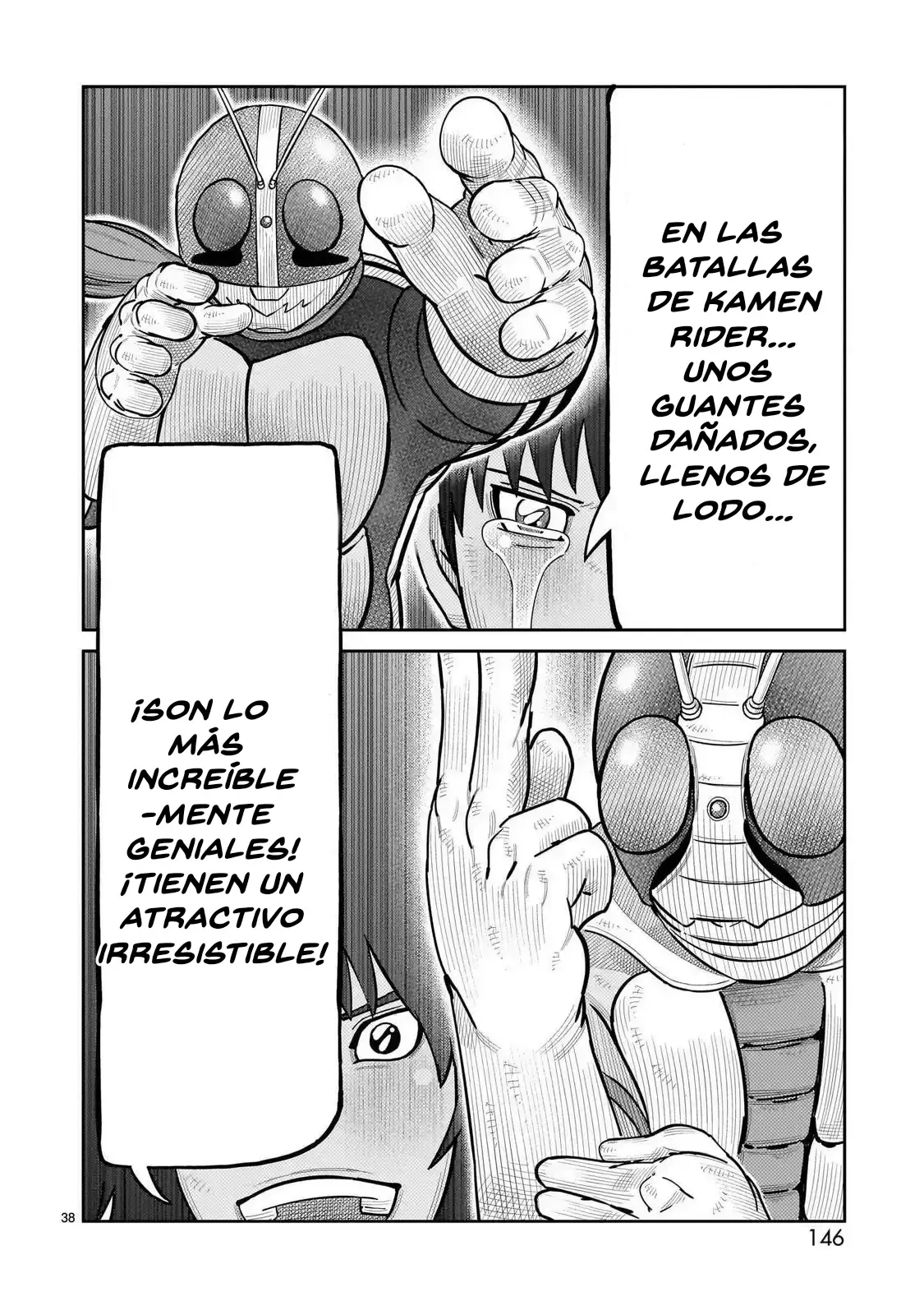 Tōjima Tanzaburō wa Kamen Raidā ni Naritai Capitulo 47 página 35
