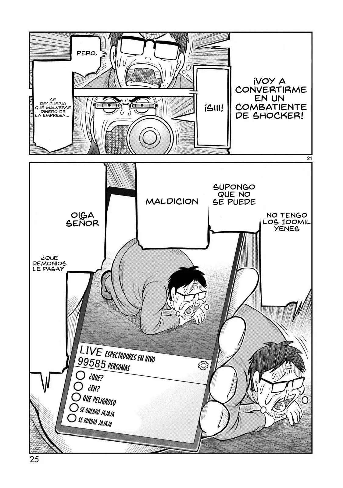 Tōjima Tanzaburō wa Kamen Raidā ni Naritai Capitulo 49 página 20