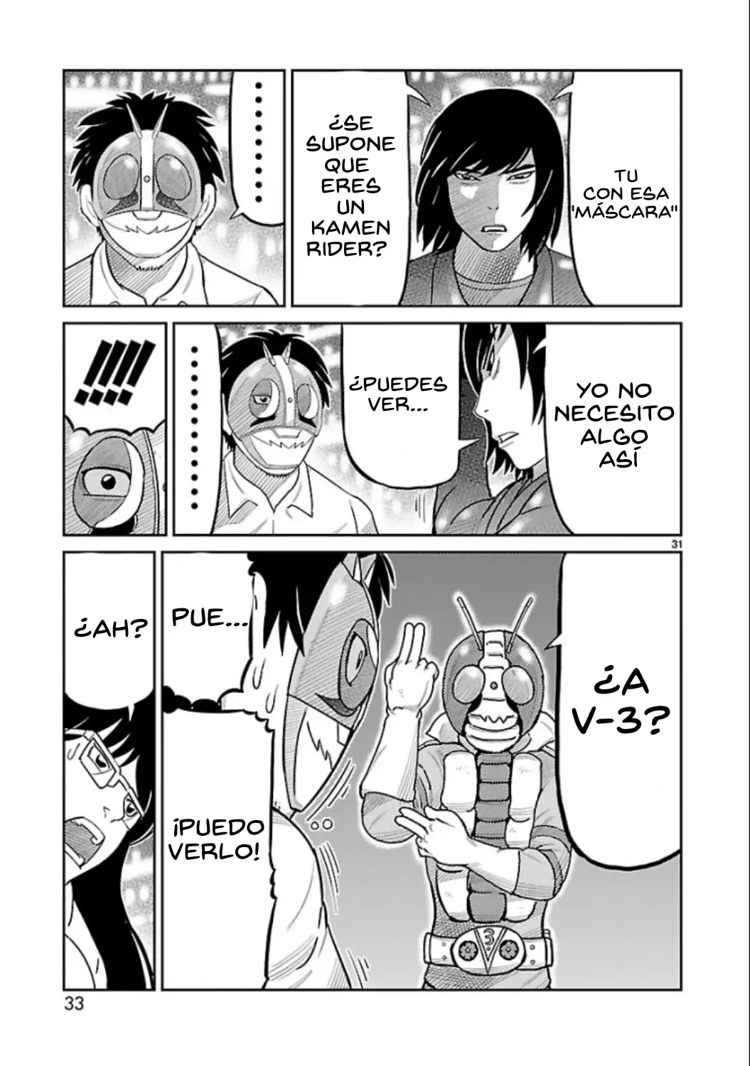 Tōjima Tanzaburō wa Kamen Raidā ni Naritai Capitulo 5 página 32