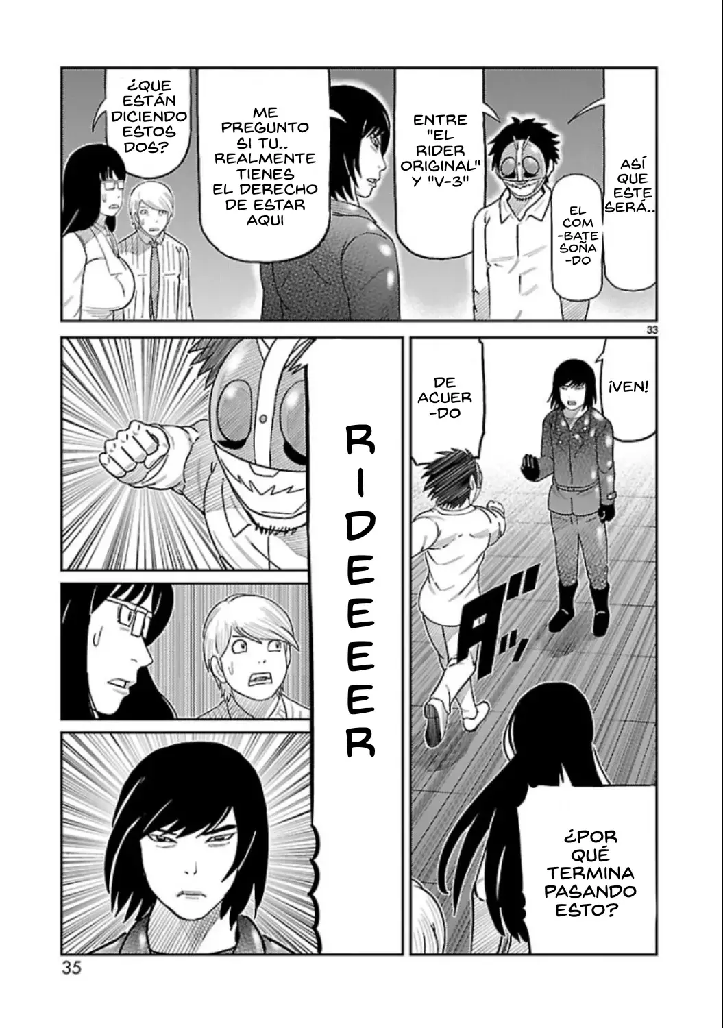 Tōjima Tanzaburō wa Kamen Raidā ni Naritai Capitulo 5 página 34