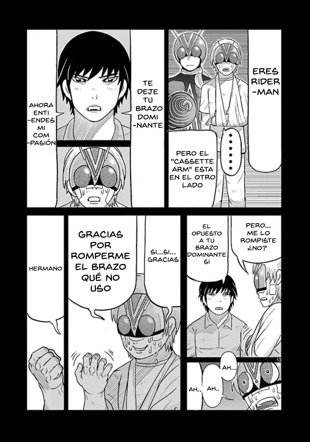 Tōjima Tanzaburō wa Kamen Raidā ni Naritai Capitulo 8 página 14