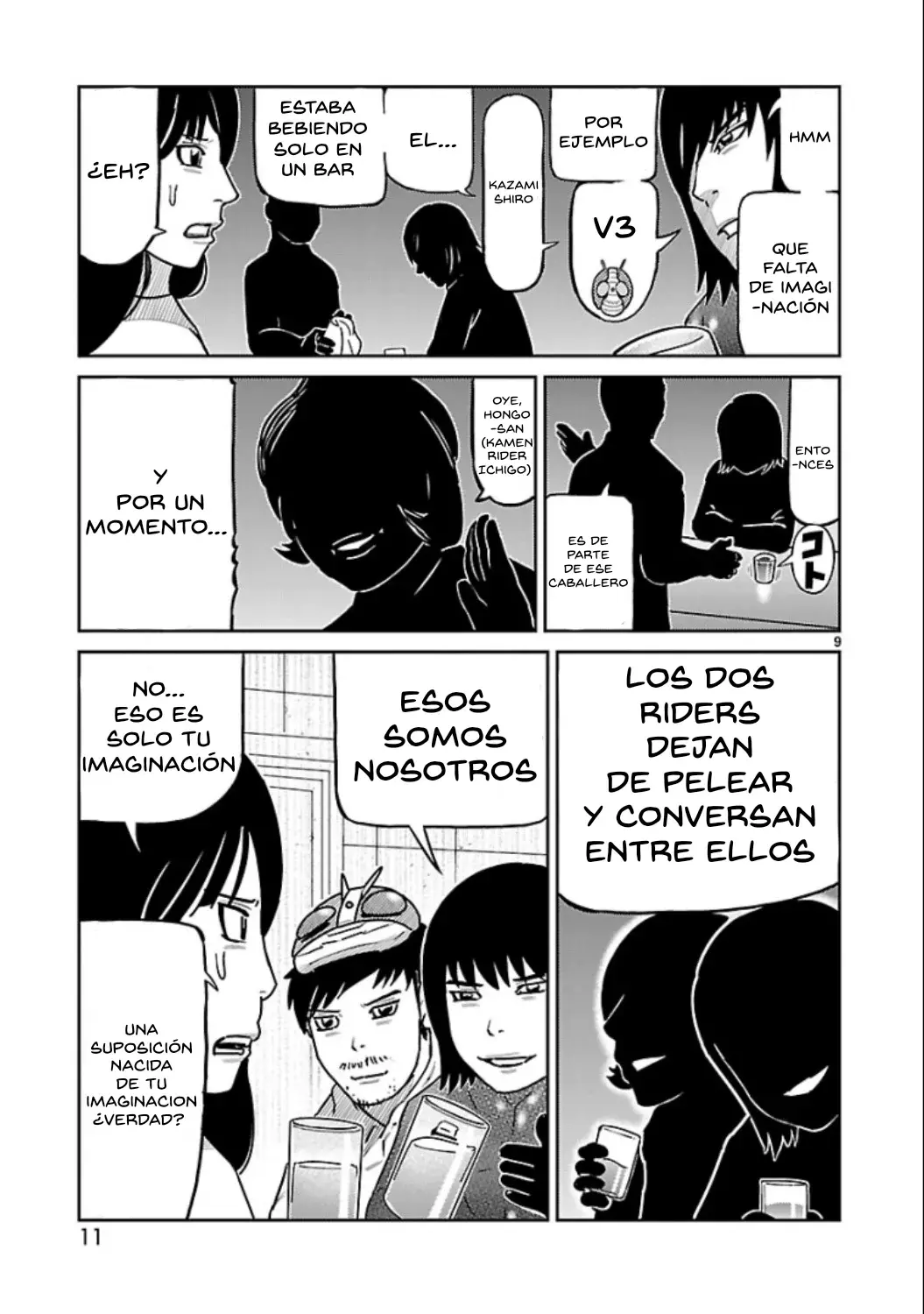 Tōjima Tanzaburō wa Kamen Raidā ni Naritai Capitulo 9 página 8