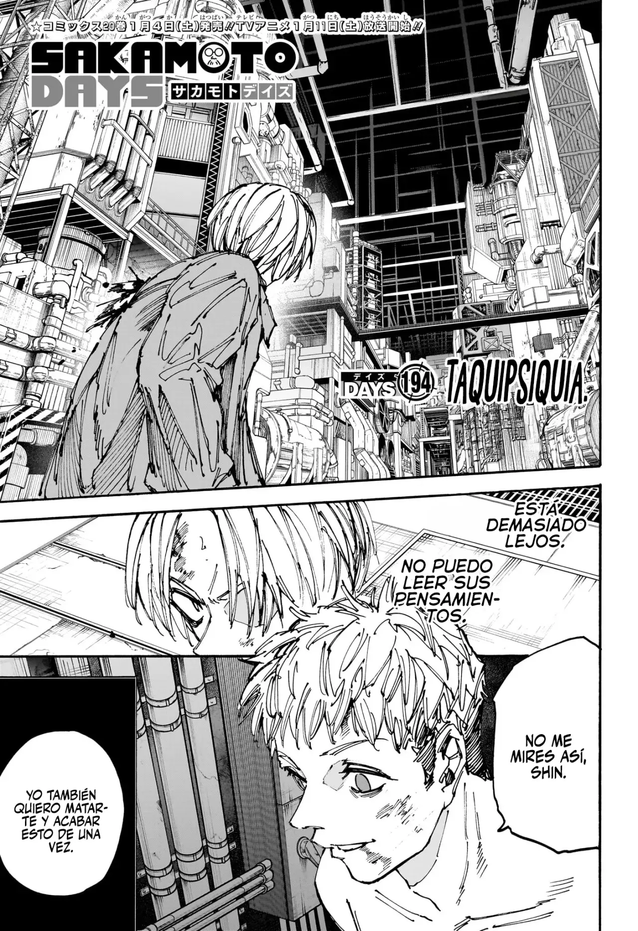 Sakamoto Days Capitulo 194: Taquipsiquia. página 3