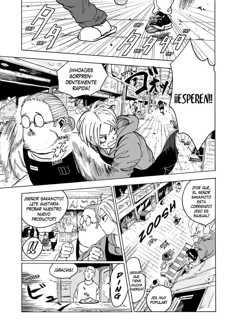 Sakamoto Days Capitulo 3: Oficial Nakase y el héroe misterioso página 7