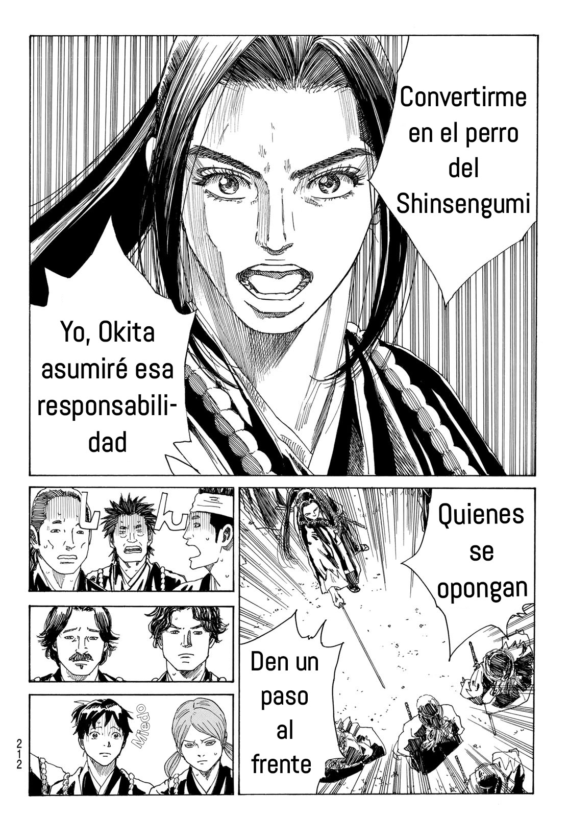 Ao no Miburo —Shinsengumi Hen— Capitulo 14 página 8