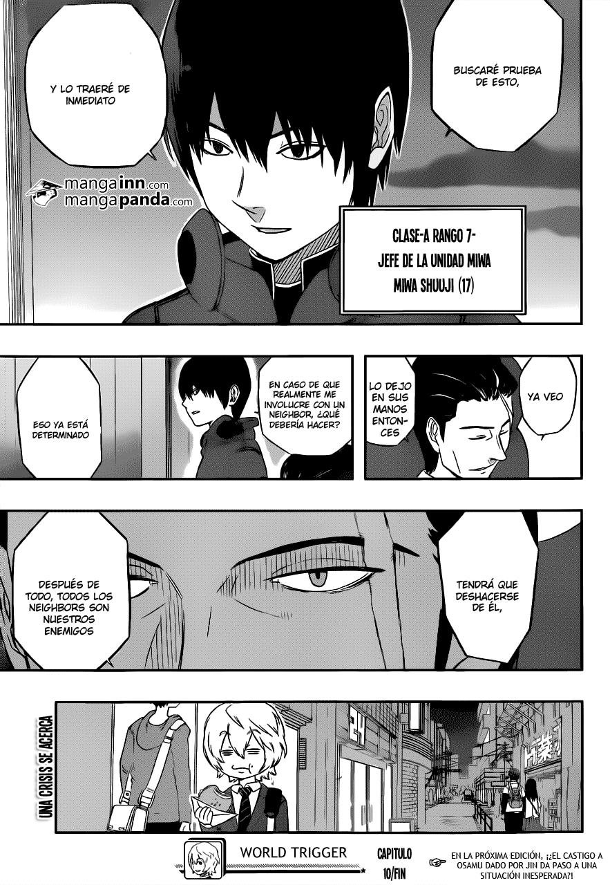 World Trigger Capitulo 10: Los altos mandos de Border página 19