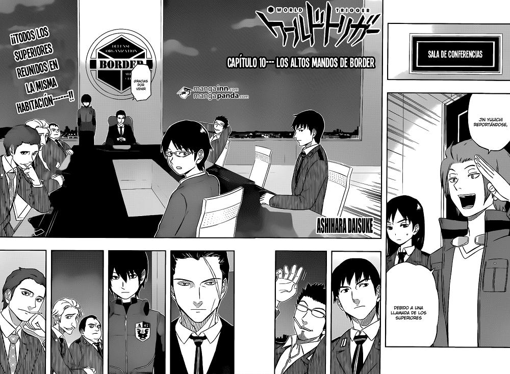 World Trigger Capitulo 10: Los altos mandos de Border página 5