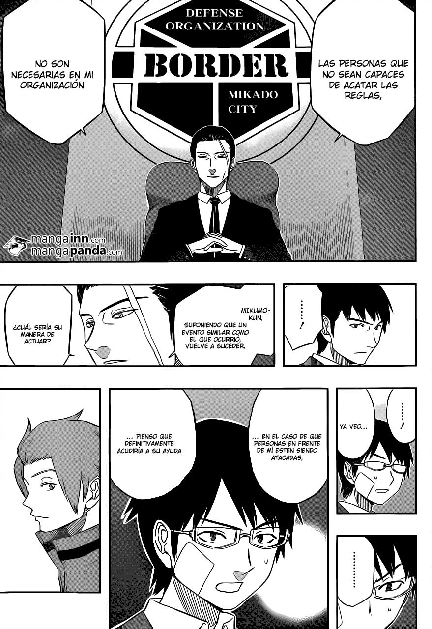 World Trigger Capitulo 10: Los altos mandos de Border página 9