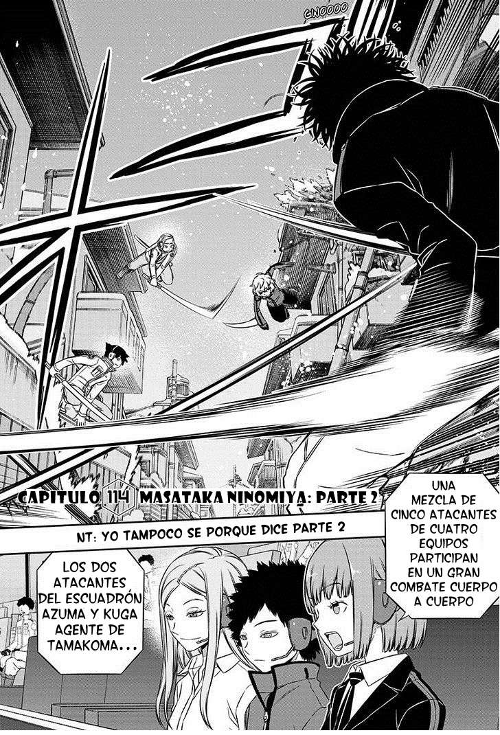 World Trigger Capitulo 114: Masataka Ninomiya (2) página 3
