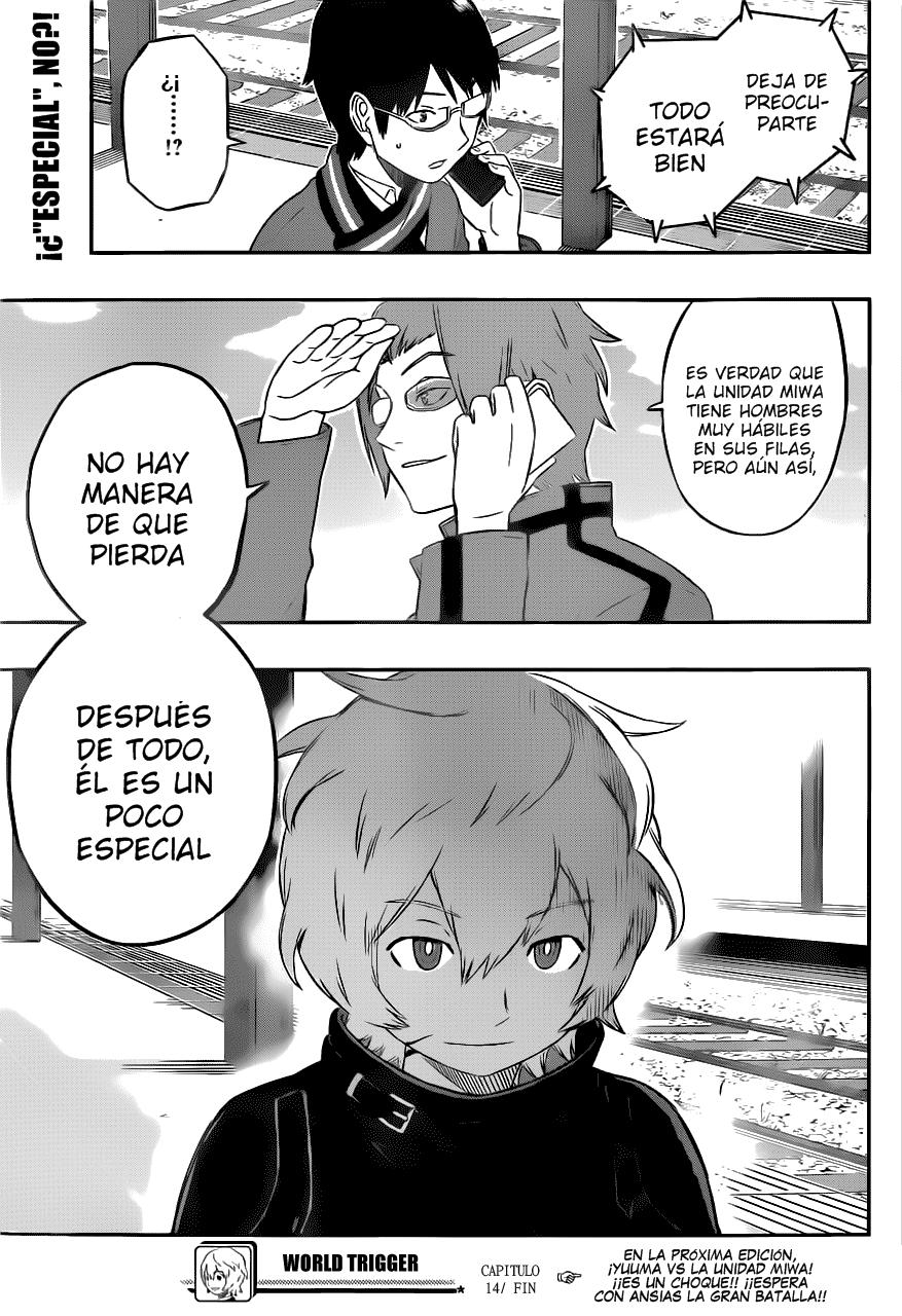 World Trigger Capitulo 14: Unidad Miwa página 19
