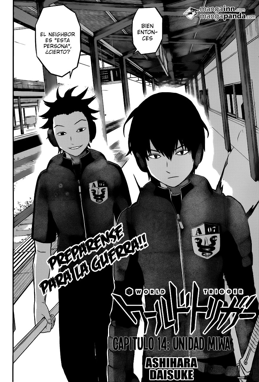 World Trigger Capitulo 14: Unidad Miwa página 3