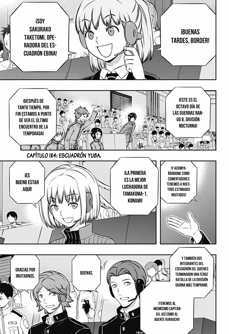 World Trigger Capitulo 184: Escuadrón Yuba página 3