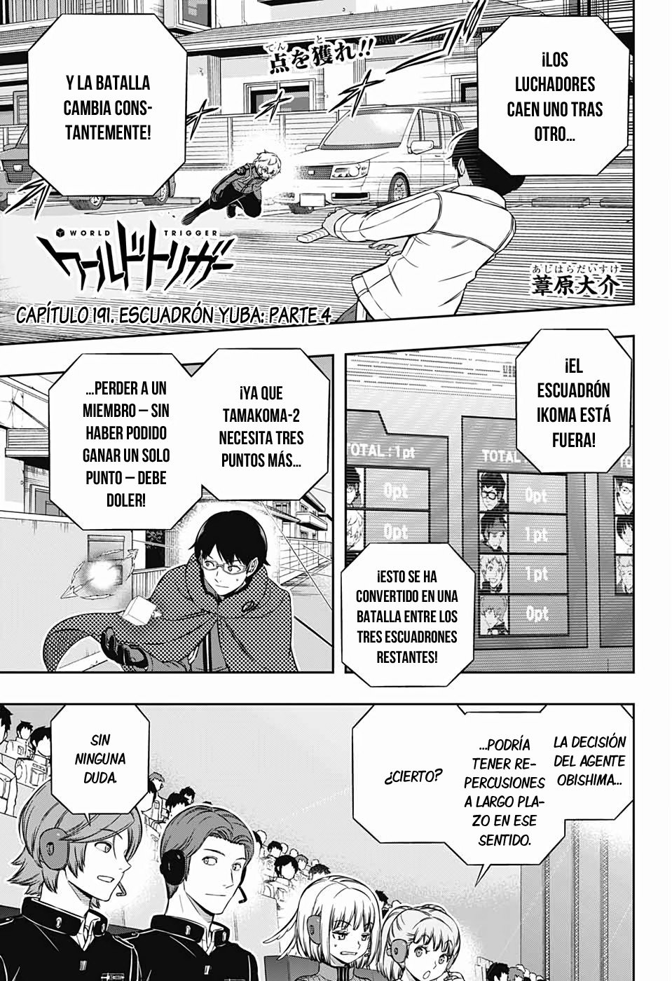 World Trigger Capitulo 191: Escuadrón Yuba: Parte 4 página 3