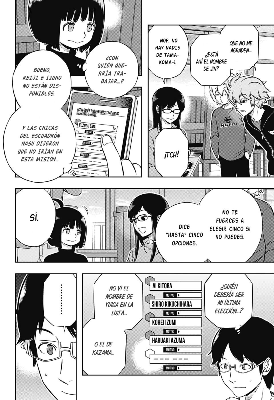 World Trigger Capitulo 203: La prueba de la misión expedicionaria. página 10