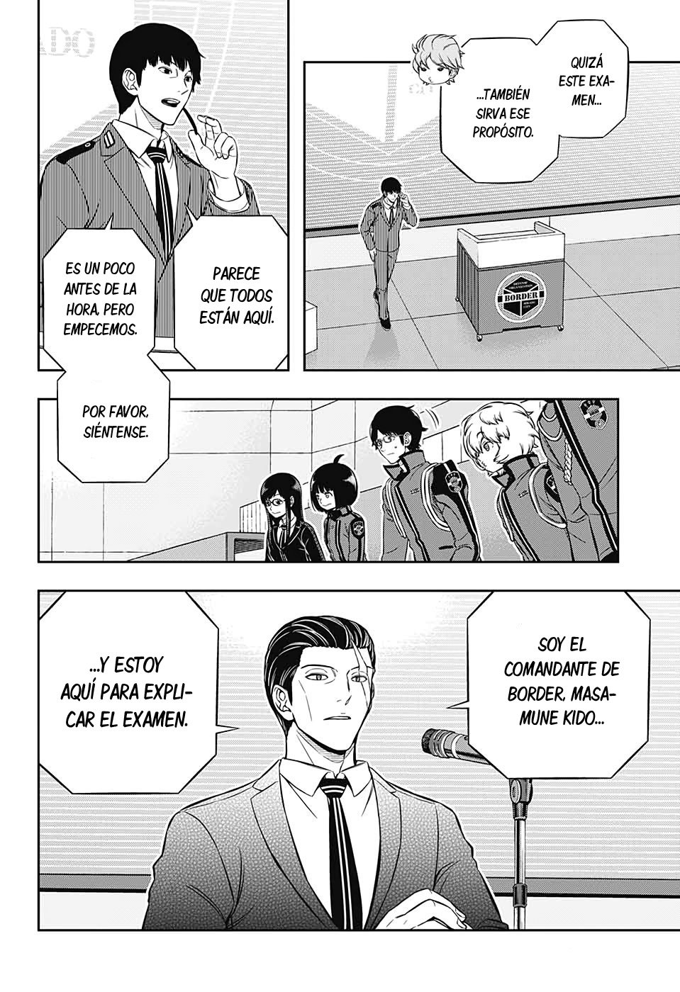 World Trigger Capitulo 203: La prueba de la misión expedicionaria. página 14