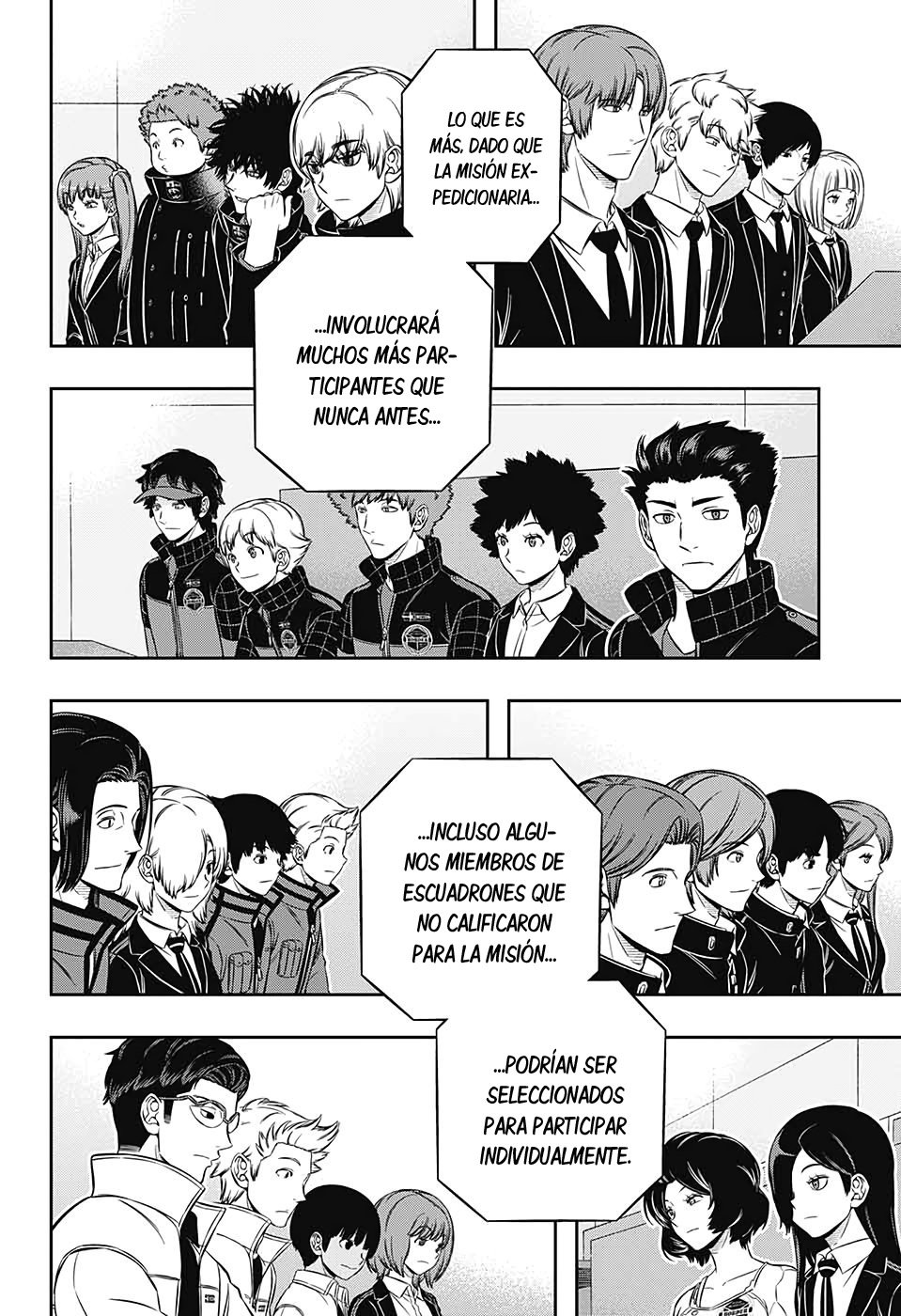 World Trigger Capitulo 203: La prueba de la misión expedicionaria. página 16