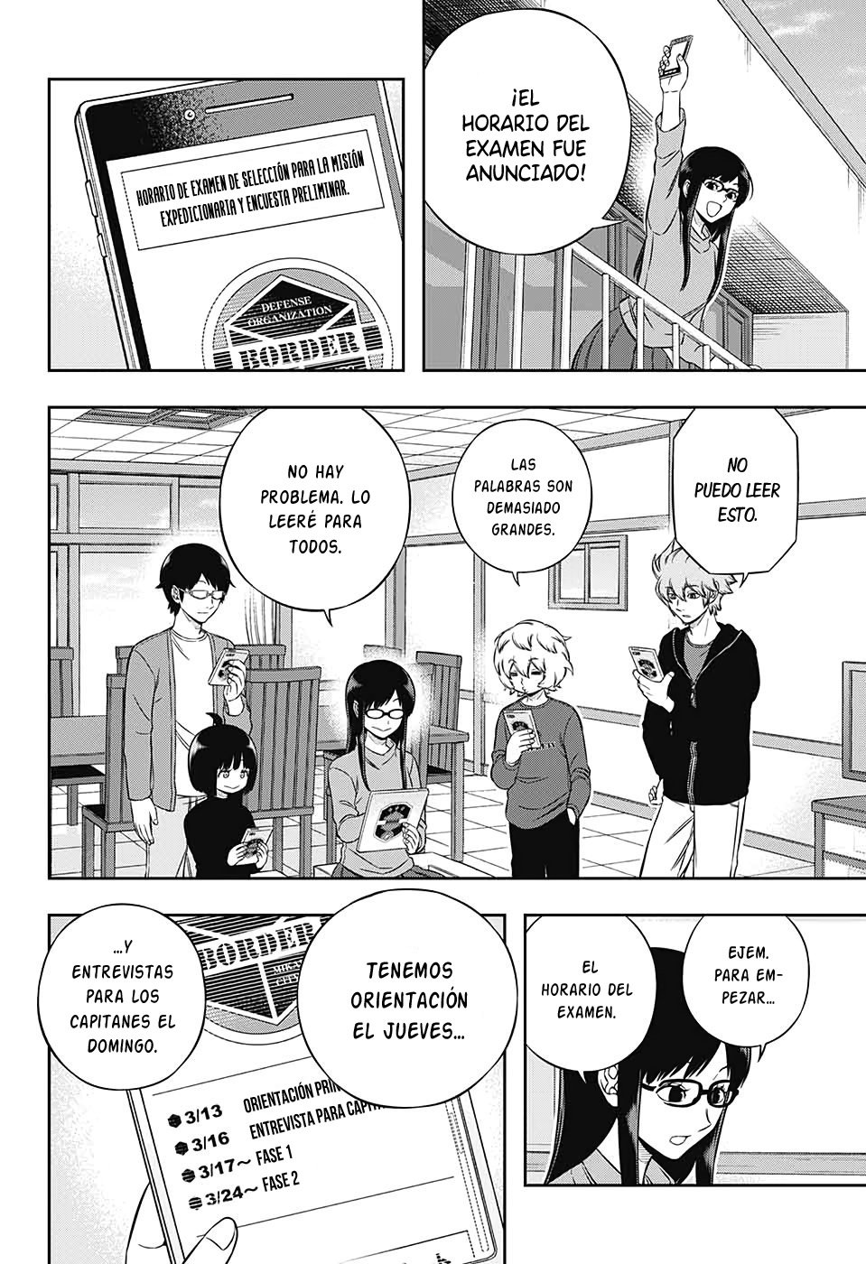 World Trigger Capitulo 203: La prueba de la misión expedicionaria. página 6