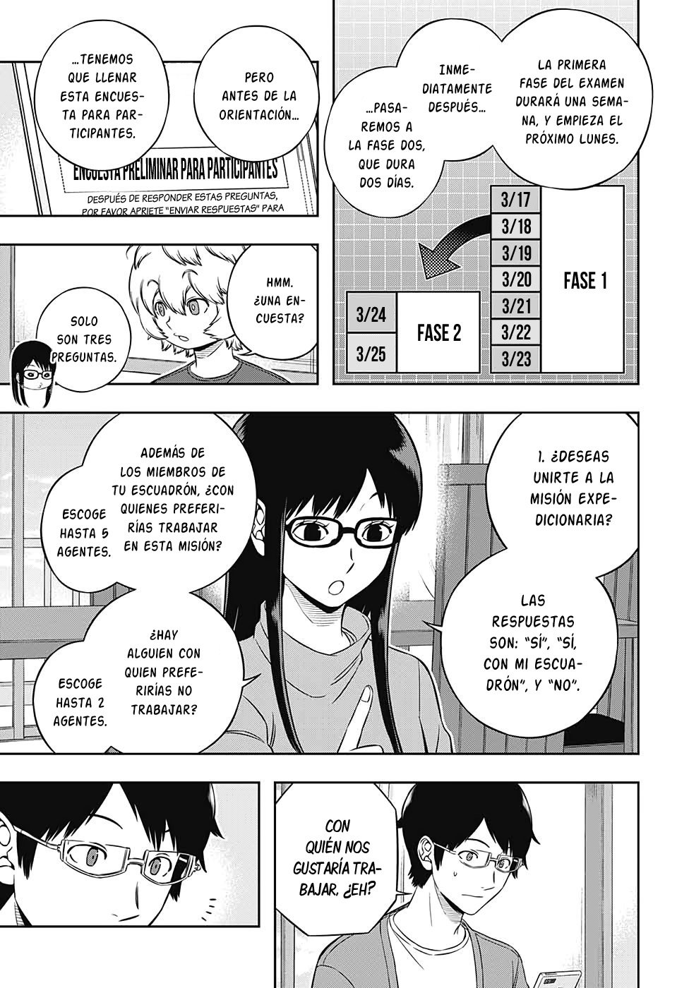 World Trigger Capitulo 203: La prueba de la misión expedicionaria. página 7