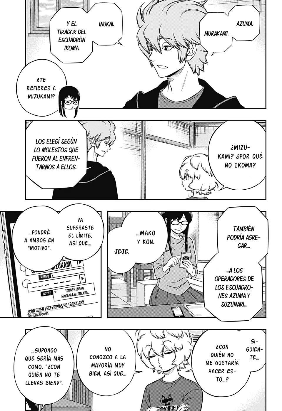 World Trigger Capitulo 203: La prueba de la misión expedicionaria. página 9