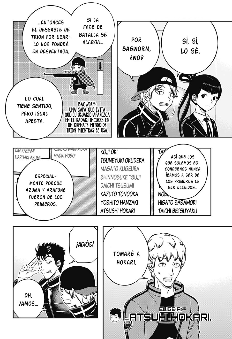 World Trigger Capitulo 204: La prueba de la misión expedicionaria: Parte 2. página 14