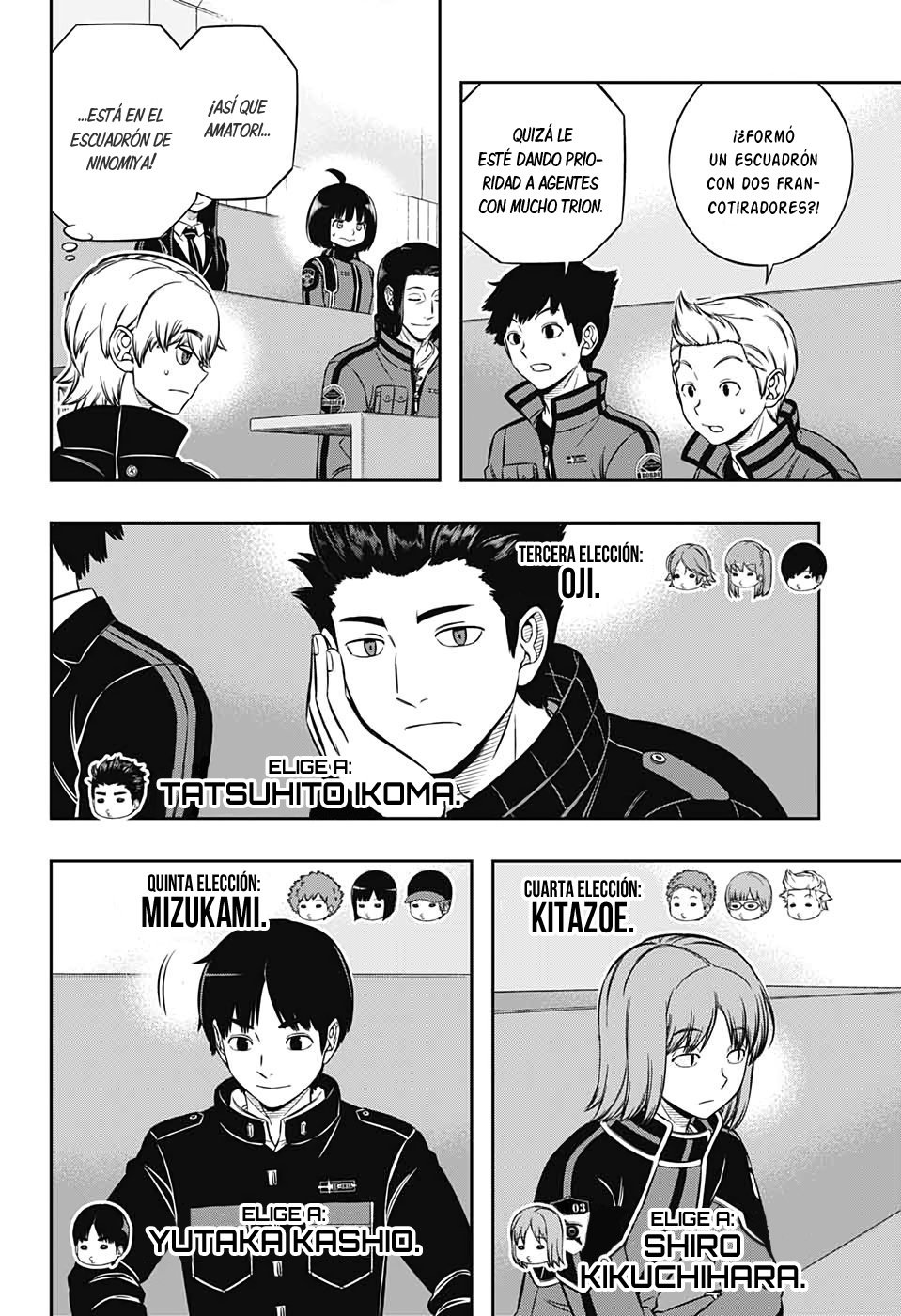 World Trigger Capitulo 204: La prueba de la misión expedicionaria: Parte 2. página 18