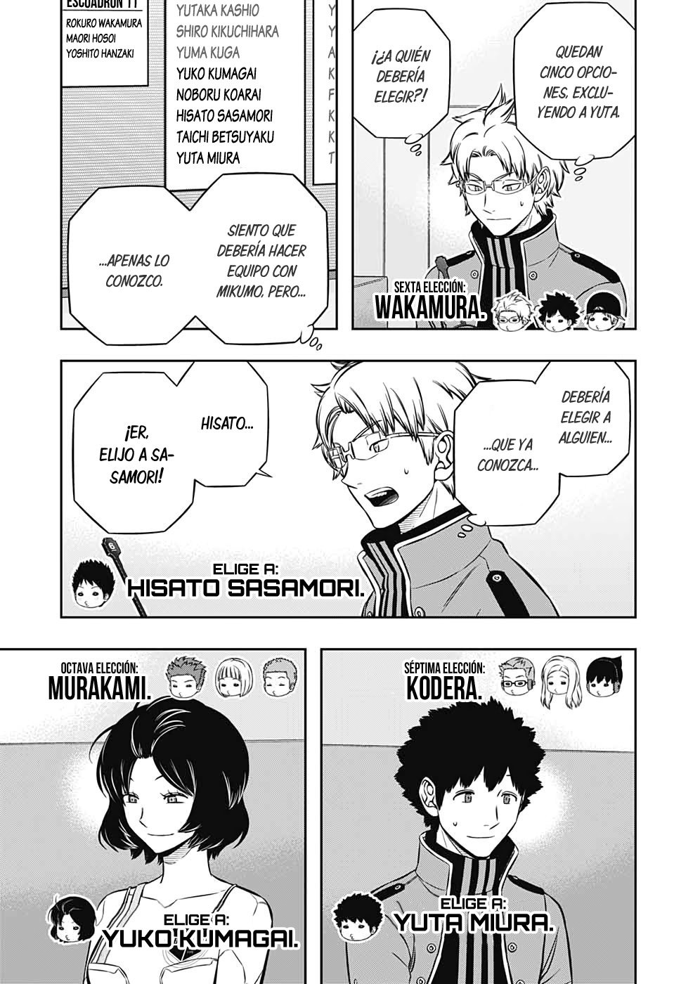 World Trigger Capitulo 204: La prueba de la misión expedicionaria: Parte 2. página 19