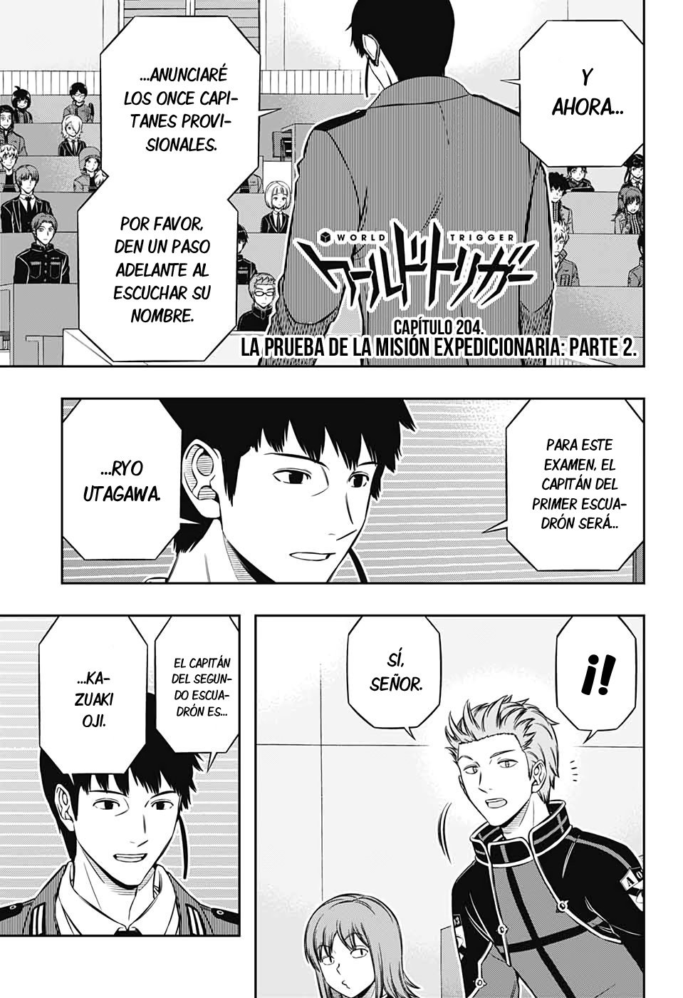World Trigger Capitulo 204: La prueba de la misión expedicionaria: Parte 2. página 3