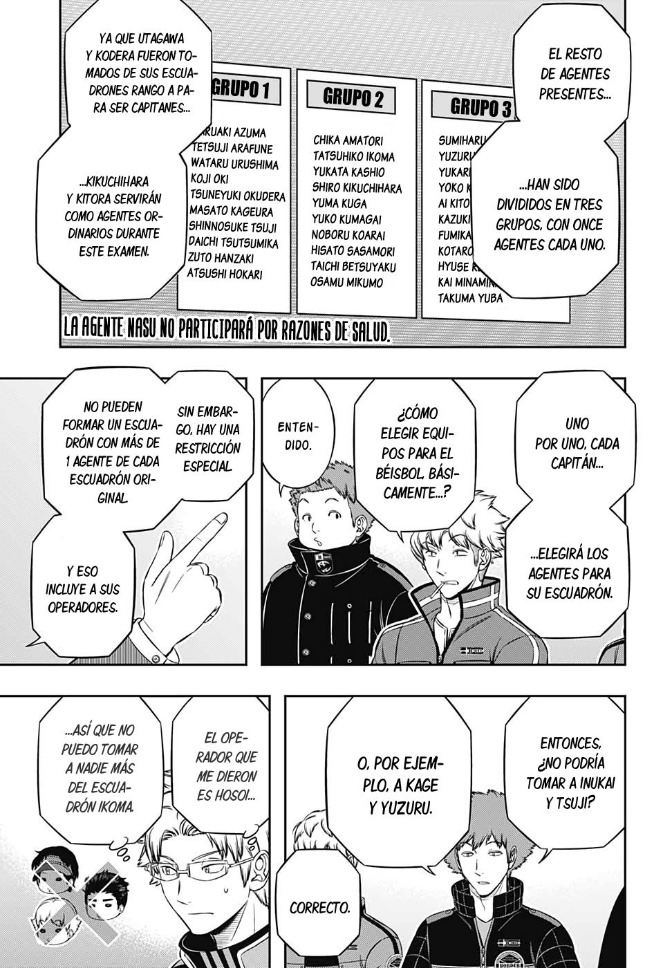 World Trigger Capitulo 204: La prueba de la misión expedicionaria: Parte 2. página 9