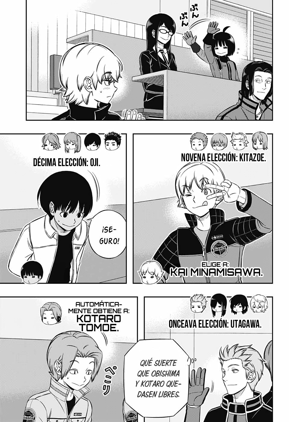 World Trigger Capitulo 205: La prueba de la selección expedicionaria: parte 3. página 12
