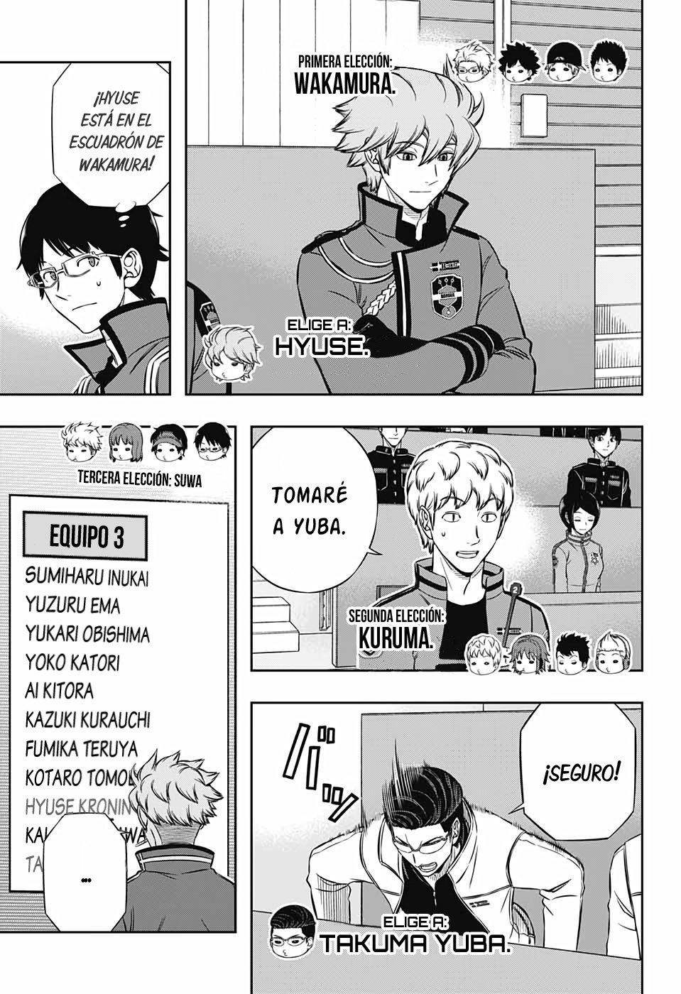 World Trigger Capitulo 205: La prueba de la selección expedicionaria: parte 3. página 8