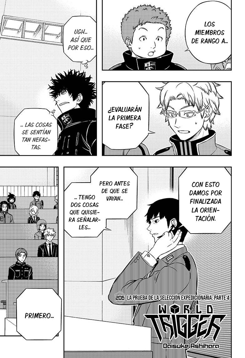 World Trigger Capitulo 206: La prueba de la selección expedicionaria: parte 4. página 2