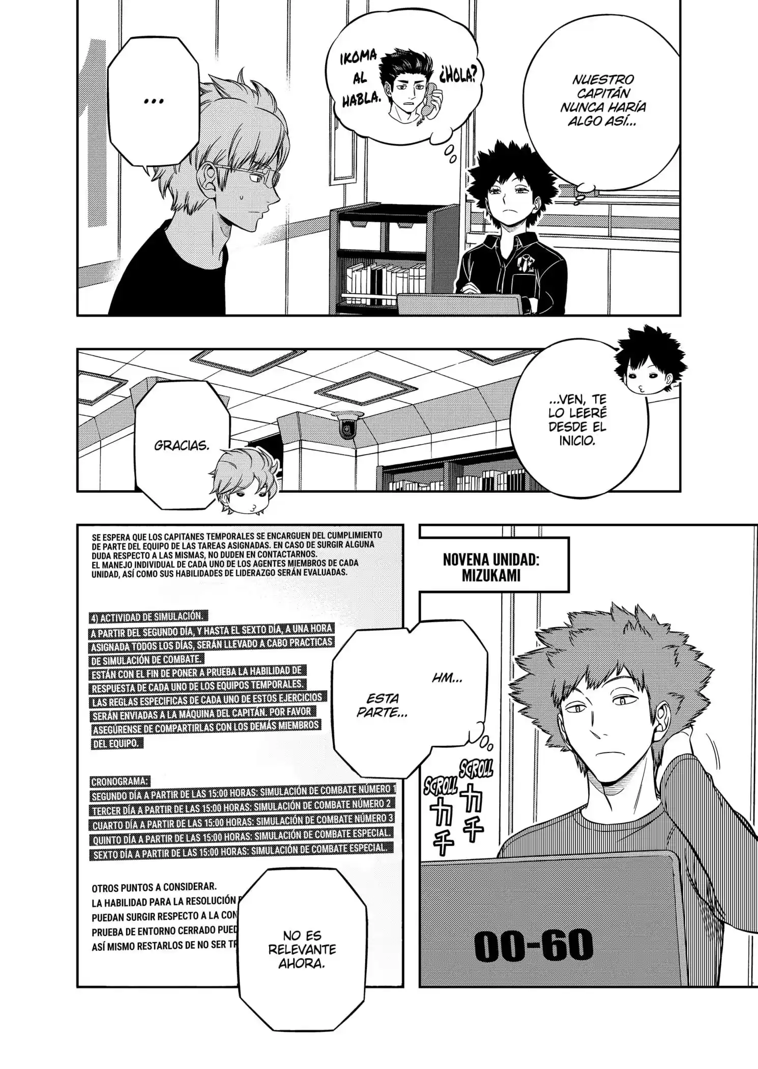 World Trigger Capitulo 207: Prueba para la selección de la expedición parte 5 página 35