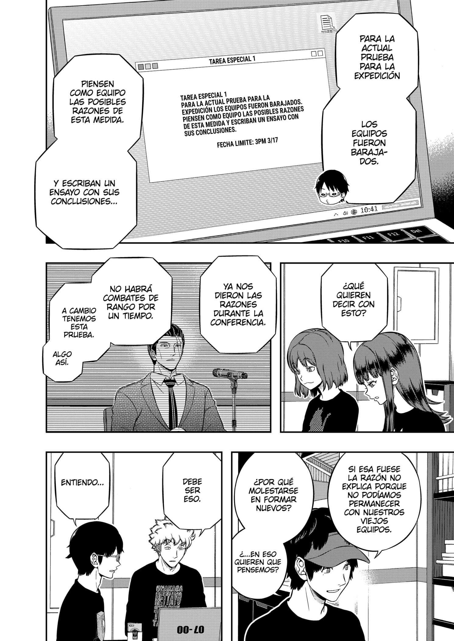 World Trigger Capitulo 209: Prueba para la selección de la expedición parte 7 página 2