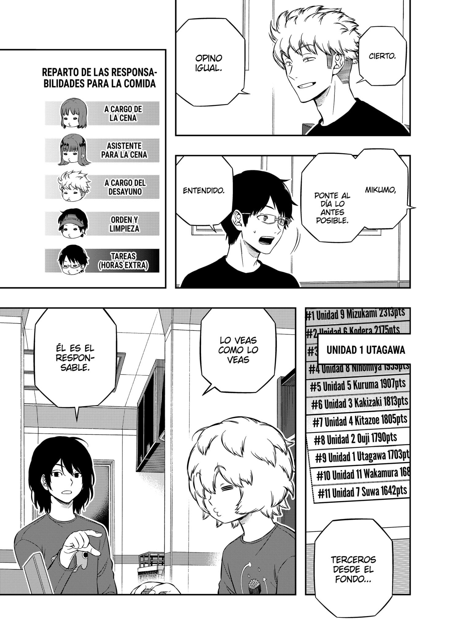 World Trigger Capitulo 211: prueba para la selección de la expedición parte 9 página 3