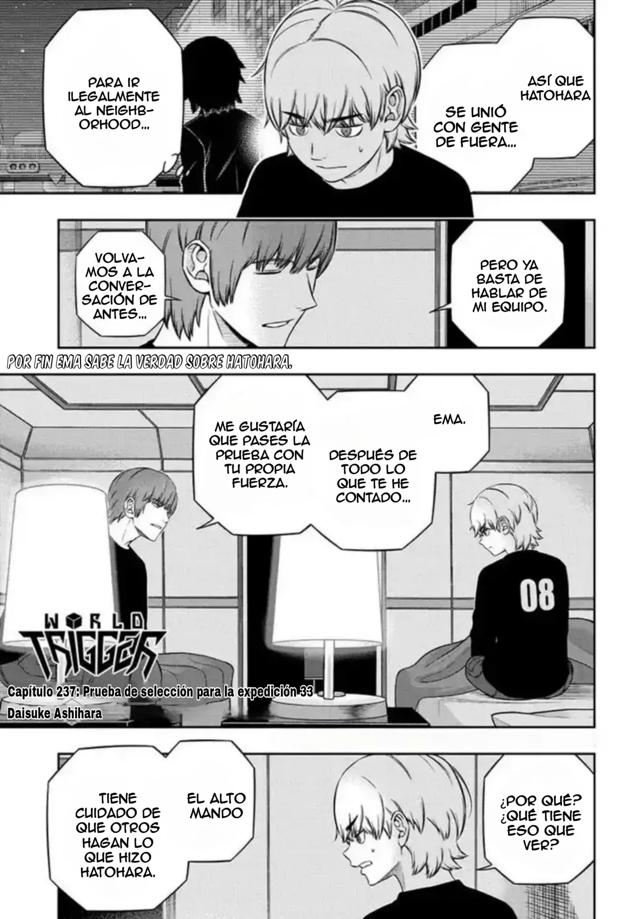 World Trigger Capitulo 237 página 3