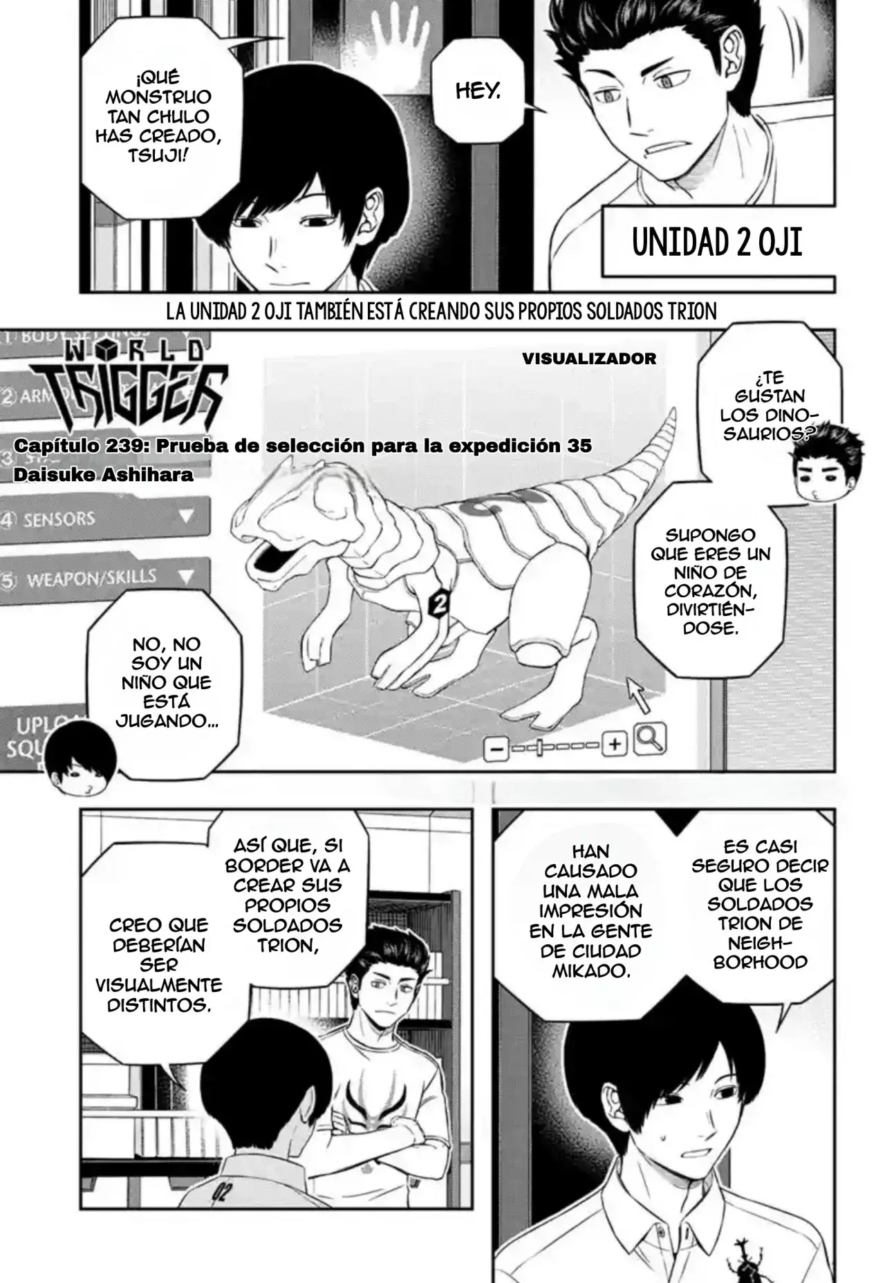 World Trigger Capitulo 239 página 3