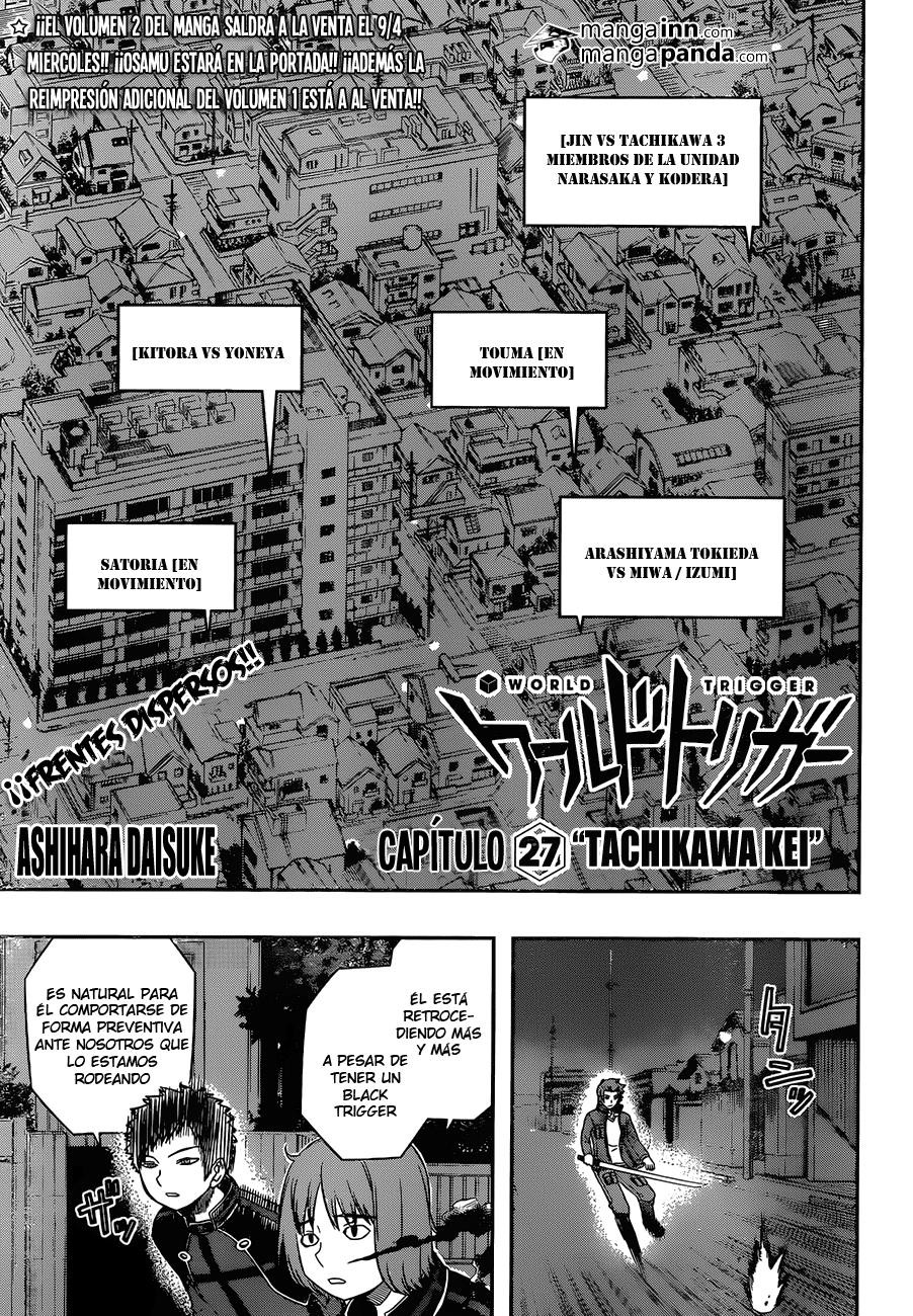 World Trigger Capitulo 27: Tachikawa Kei página 7
