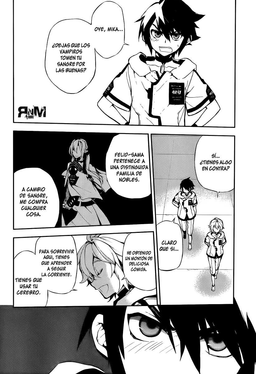 Owari no Seraph Capitulo 1: El contenedor mundial de sangre página 16