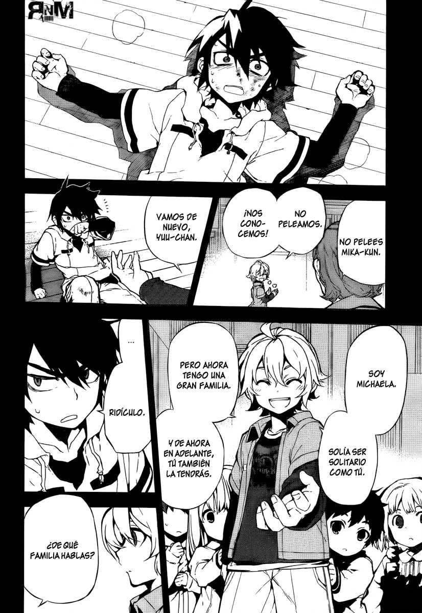Owari no Seraph Capitulo 1: El contenedor mundial de sangre página 22